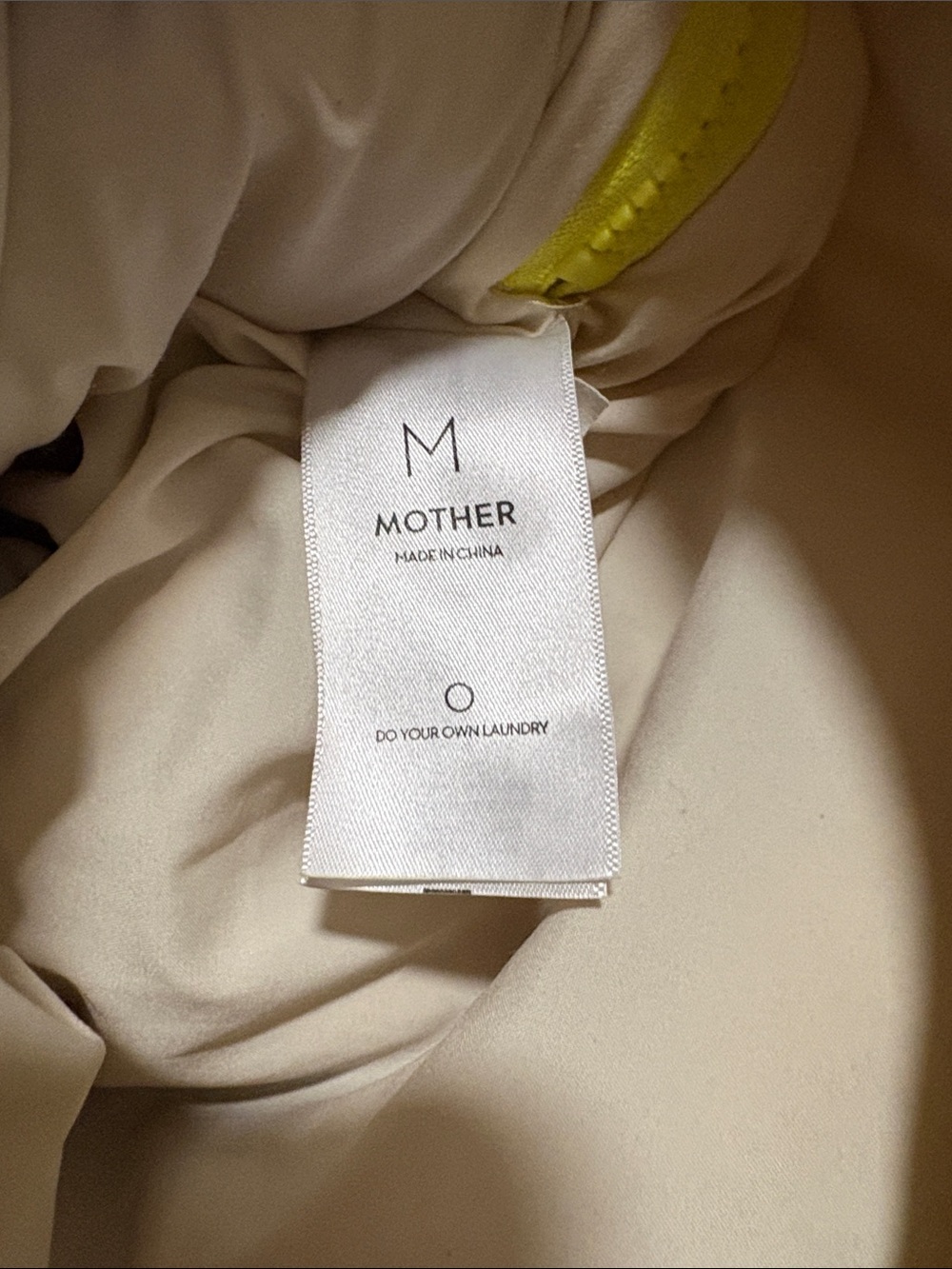 MOTHER Two-Tone Puffer & Sherpa Jacket in Mustard and Cream - Picture 5 of 5